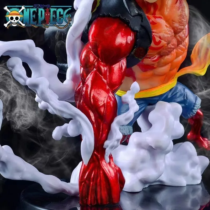 One Piece Monkey D Luffy Gear 4 Kong Gun GK Figure Anime Model Statue Collectible Toy Gift for Boys view 3