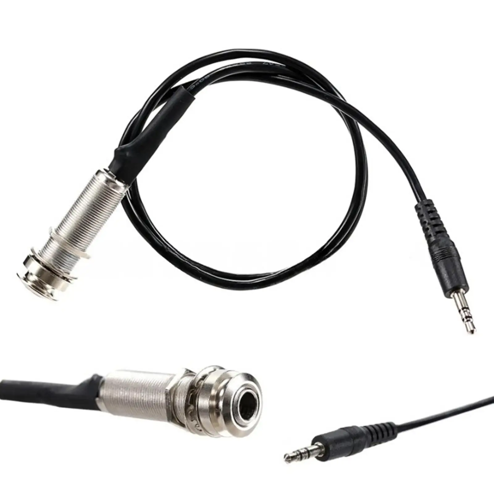 Acoustic Guitar Pickup End Pin Jack Socket Cable Efficient Tone Enhancement for Sound Hole Musical Instrument Accessories