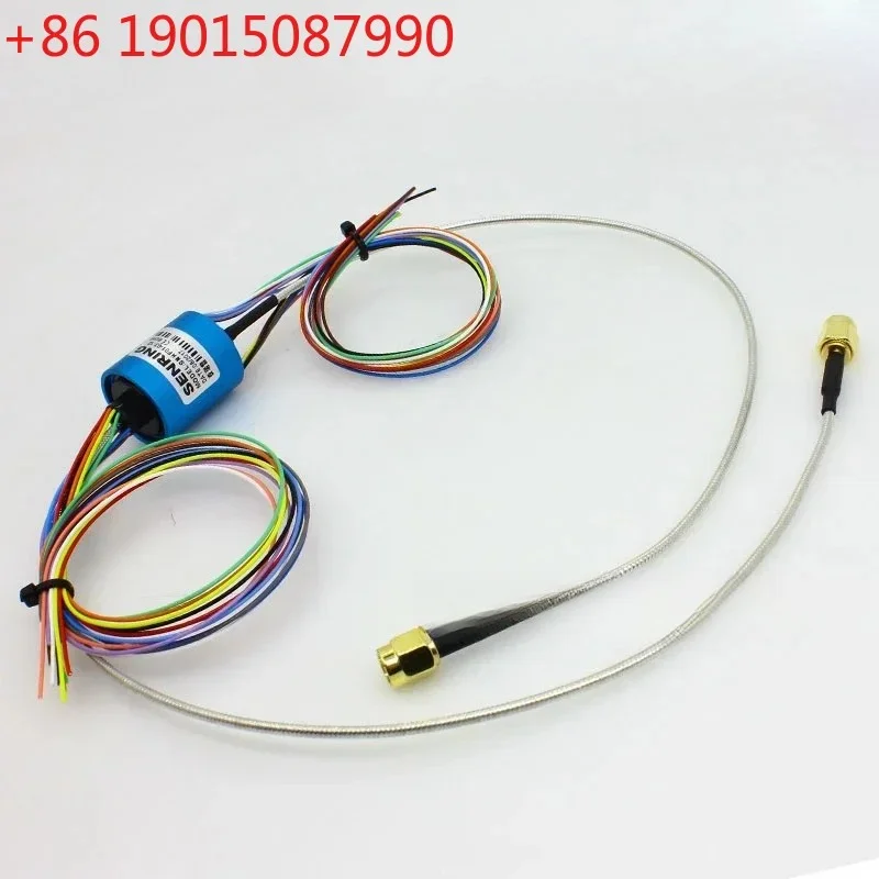 Conector giratorio coaxial de microondas de alta definición, conector giratorio RF de anillo deslizante de alta frecuencia, conector de cable RF de 18 GHz