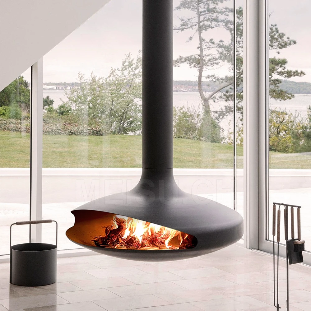 Floating Entertainment Indo Candle Electric Gas Modern Mantel Sleek Wall Unit Electric Fireplace Suspended Fireplace
