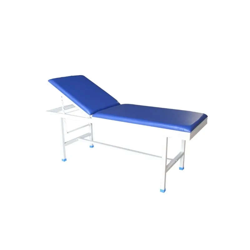 Las clínicas médicas utilizan camas portátiles para examen de pacientes hospitalarios con listas de verificación ajustables