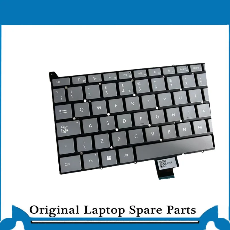 Imagem -03 - Teclado Original para Microsoft Surface Laptop go 1943 Teclado Reino Unido Sliver