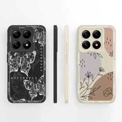 Fashion Case For Xiaomi 14T Pro Phone Cover Full Protection Anti Drop Funda For Xiaomi14T 5G Soft Liquid Silicone Back Protector