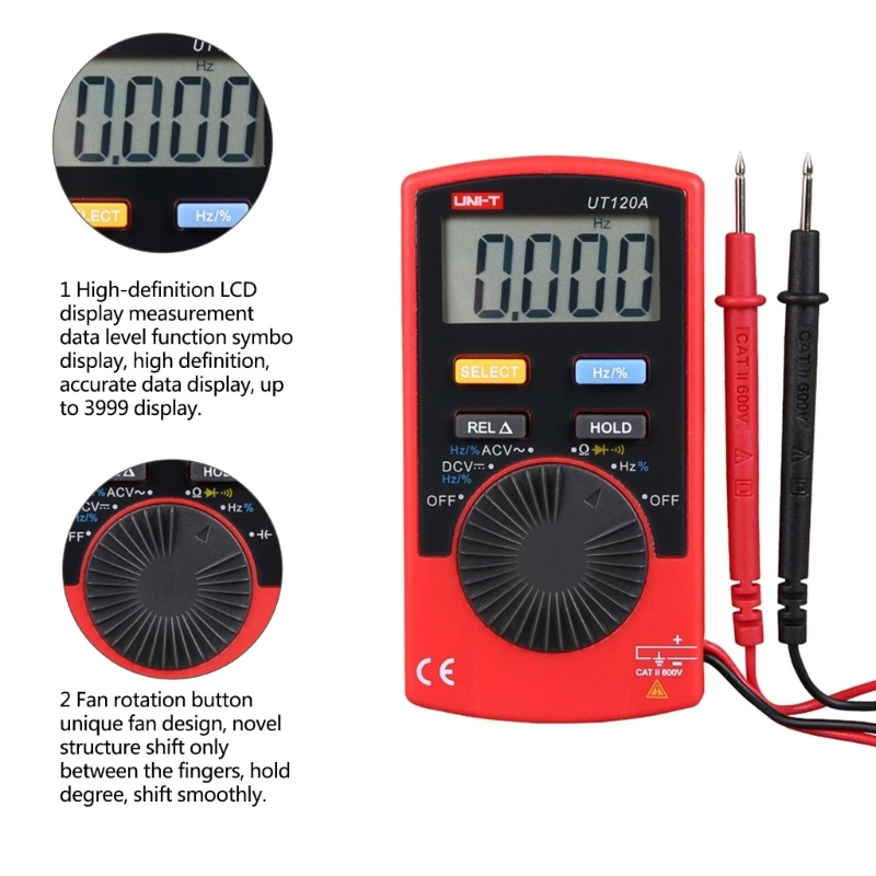 

Miniature Digital Multimeter for Electrical Testing in Education and On Site Maintenance Various Electrical Measurements M4YD