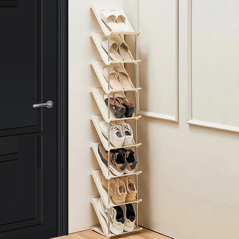 Multi-Layered Shoes Rack Save Space Tilted Shoe Rack Bedroom Slipper Holder Dormitory Shoe Cabinet Detachable Shoes Organizer