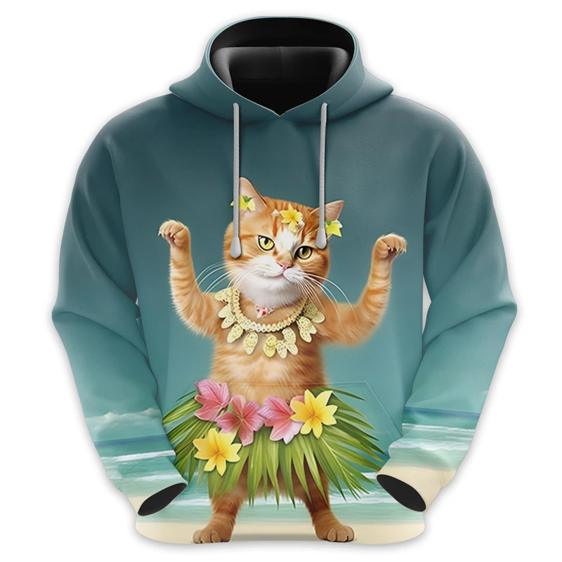 

Funny Hip Hop Cat 3D Printed Men's Hoodie Fashion Design Casual Clothing Street Hoodie Kids Sweatshirt Casual Sports Tracksuit