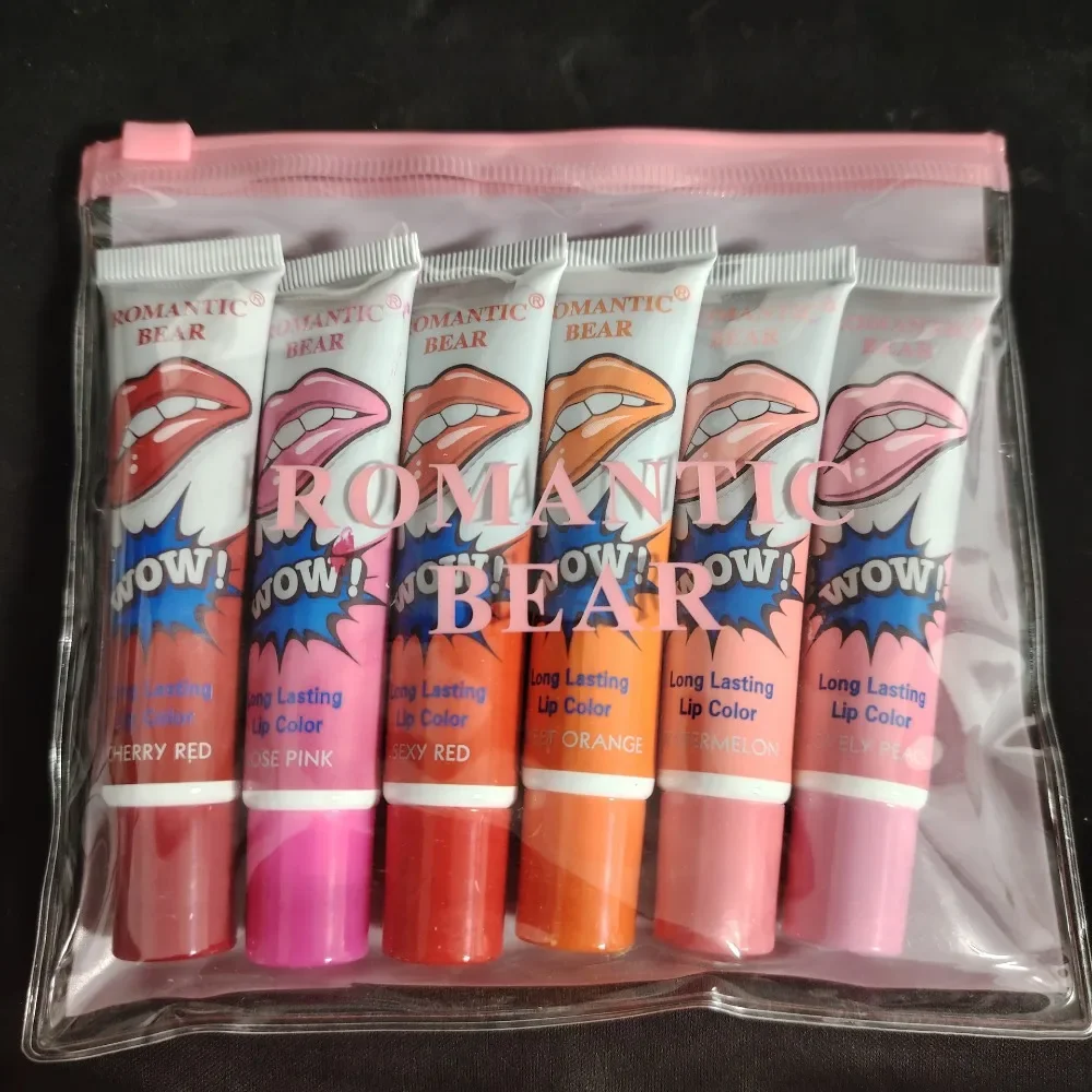 ลิปสติกแบบลอกออกได้ คลาสสิค ติดทนนาน ลิปกลอส ลิปมาส์ก แต่งหน้า ลิปสติกแบบสัก ลิปกลอส ลิปสติกสำหรับผู้หญิง เครื่องสำอาง กันน้ำ 1P