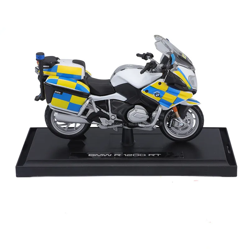 Maisto 1:18 BMW R 1200 RT UK-POLICIE Genuine Motorcycle Model Collectible Level Gift Toy Static Die Casting Model