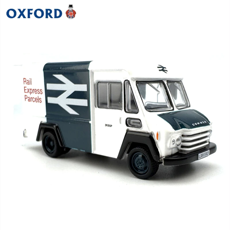 Diecast OXFORD 1:76 Scale Commercial Walking Railway Express Delivery Vehicle Alloy Car Model Collectible Toy Souvenir Display