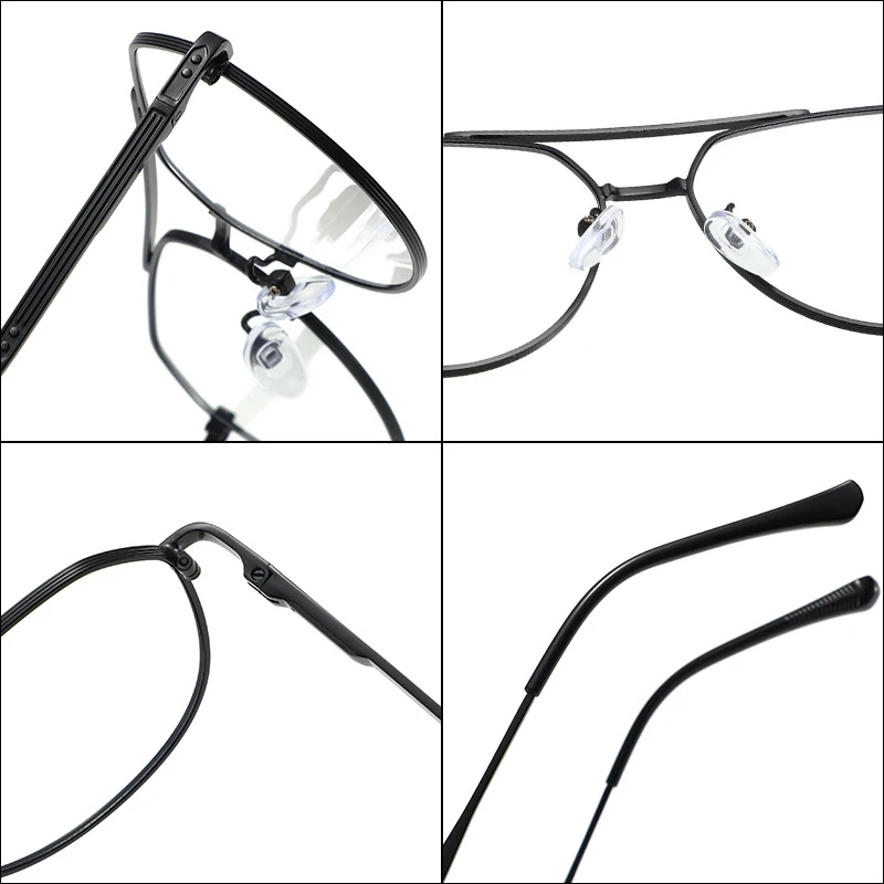DDDLONG Retro Punk Fashion Pilot Photochromic Sunglasses Women Men Metal Eyeglasses Classic Vintage UV400 Outdoor Shades D679