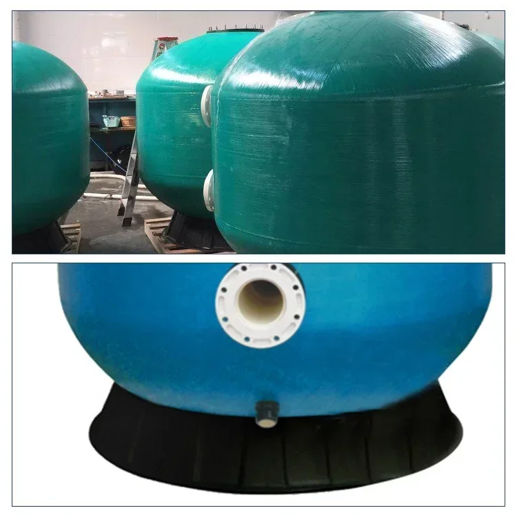 Picinas Outdoor-Schwimmbad, Glasfaser-Sandfilter mit großem Flansch