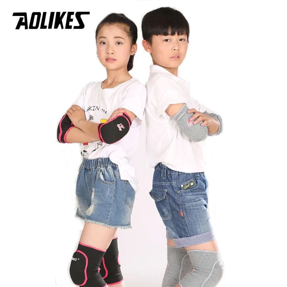 AOLIKES 1 Pair Kids Children Breathable Sports Elbow Pads Support for Outdoor Roller-skating Dancing Baketball Football