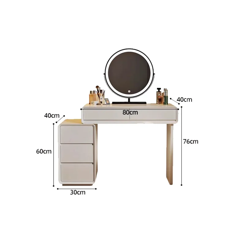 Modern French Vanity Table Luxury Design Trendy Premium Vanity Table Minimalist Femme Penteadeira Bedroom Furniture Dressers