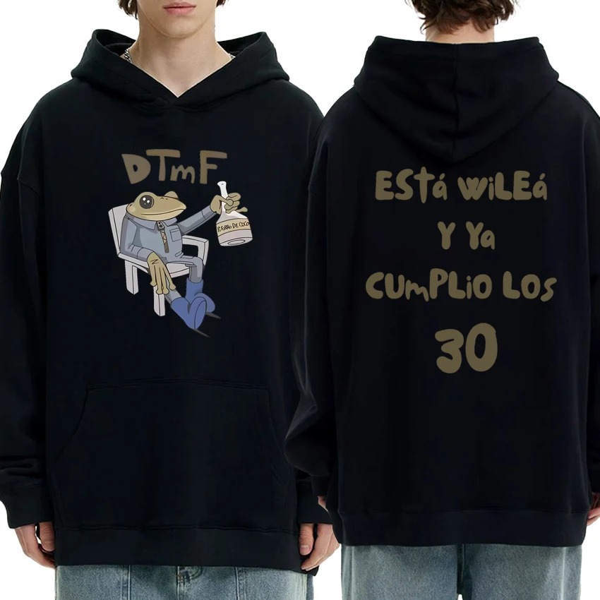 

Hot Singer Bad Bunny DTMF 2025 New Album Double Sided print Hoodies Men womenharajuku fashion pullovers Unisex Fleece Sweatshirt