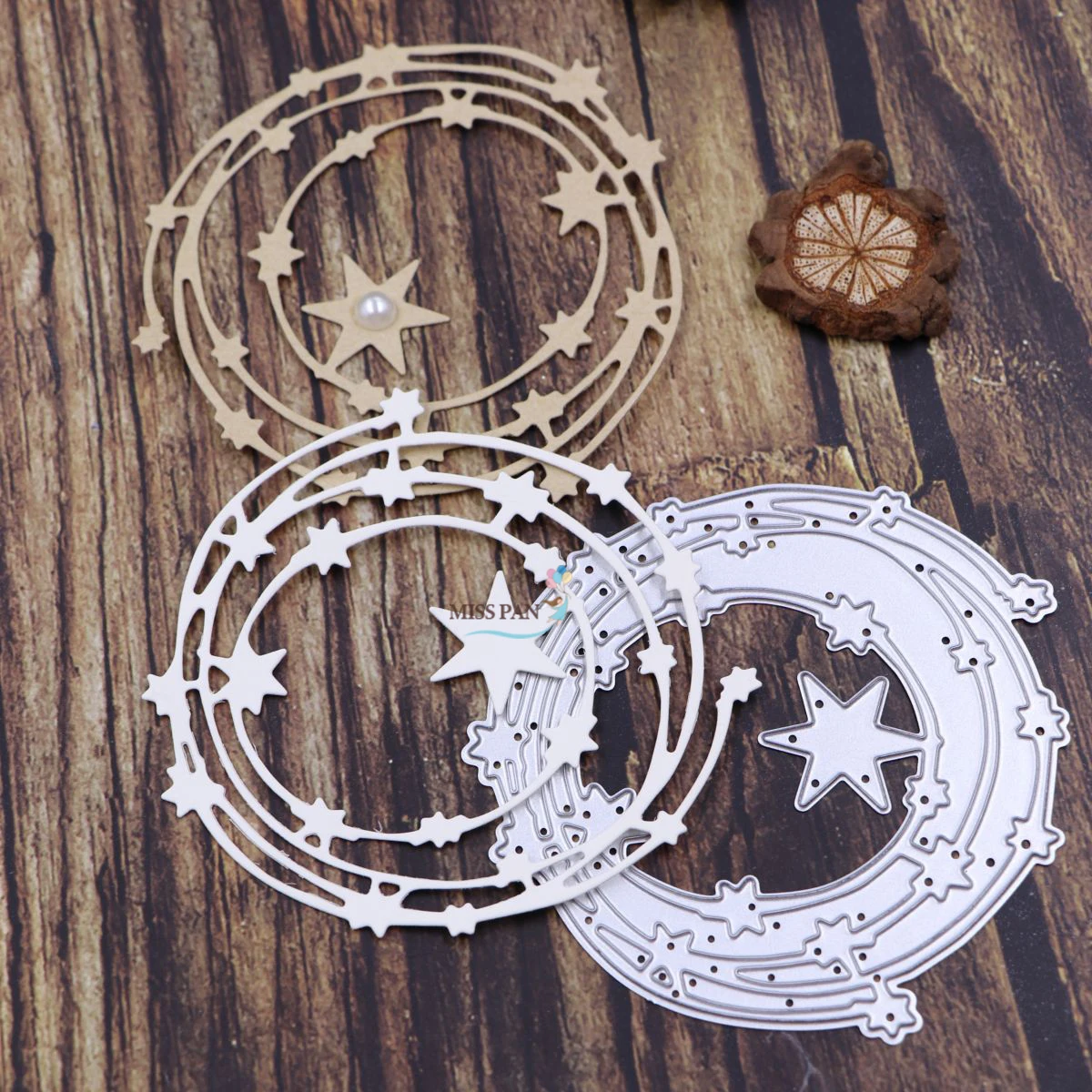 Star Circle Metal Dies Cutting for Scrapbooking Embossing DIY Manual Photo Album Decor Knife Mold 2023 New Craft Frame Stencils