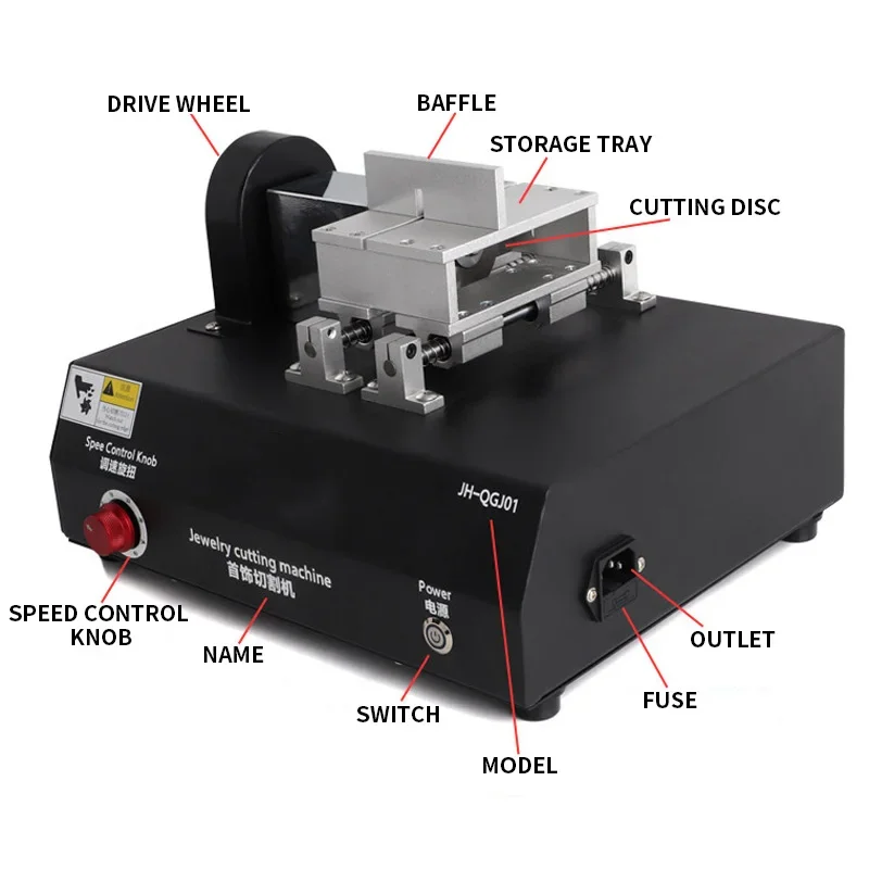 Multifunctional Metal Cutter, Industrial Jewelry Cutter, Precision Gold/Silver/Platinum Metal Engraving Machine