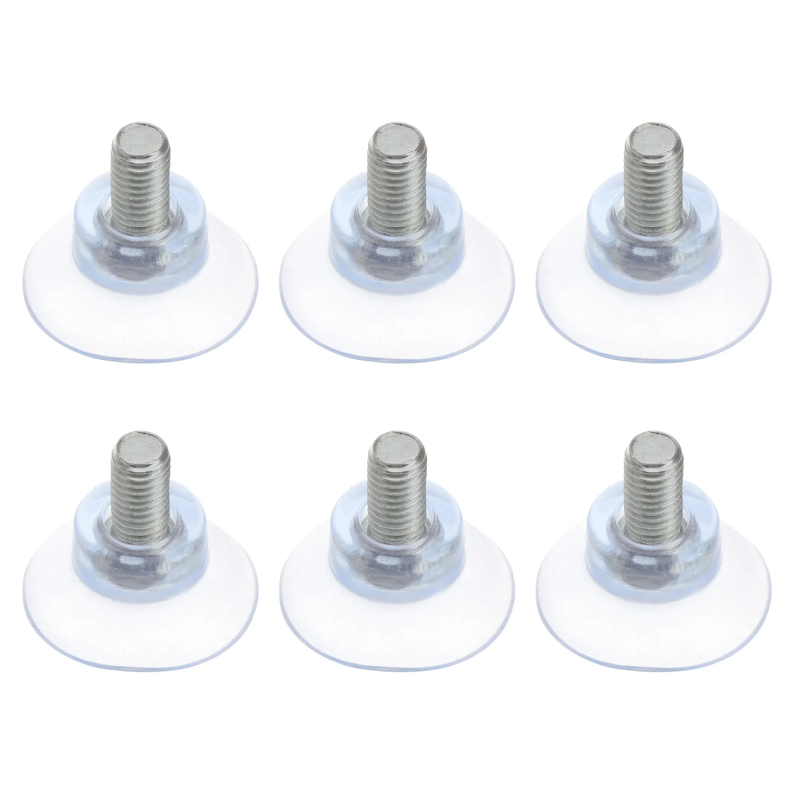 6pcs Pvc Suction Cups 8X13 For Glass Table Furniture Transparent Mounting Pads No Scratch Strong Base Easy Install Holiday