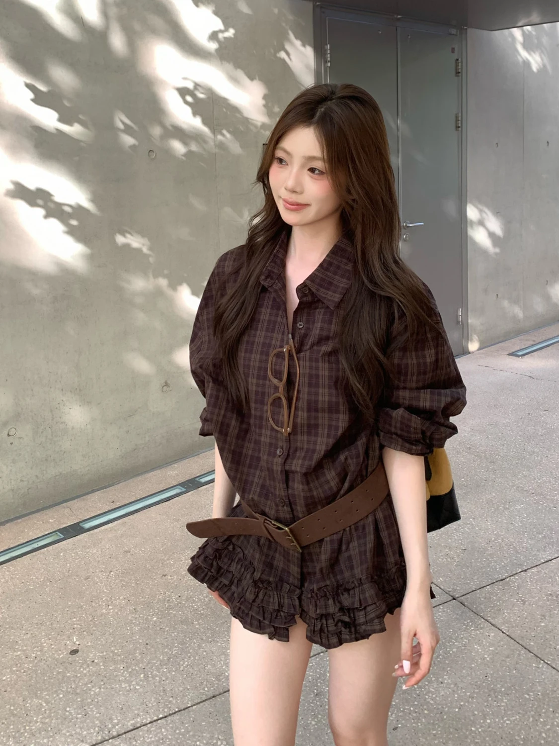 

Женский свободный воротник на одной пуговице в Корейском стиле в стиле ретро с деревянным дизайном ain, осенняя новинка Faion