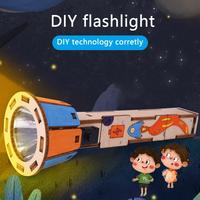 Teaching Physics Flashlight Toys Handmade Parent-Child Interaction DIY Electric Flashlight Kid Physical Toys Kids Toys