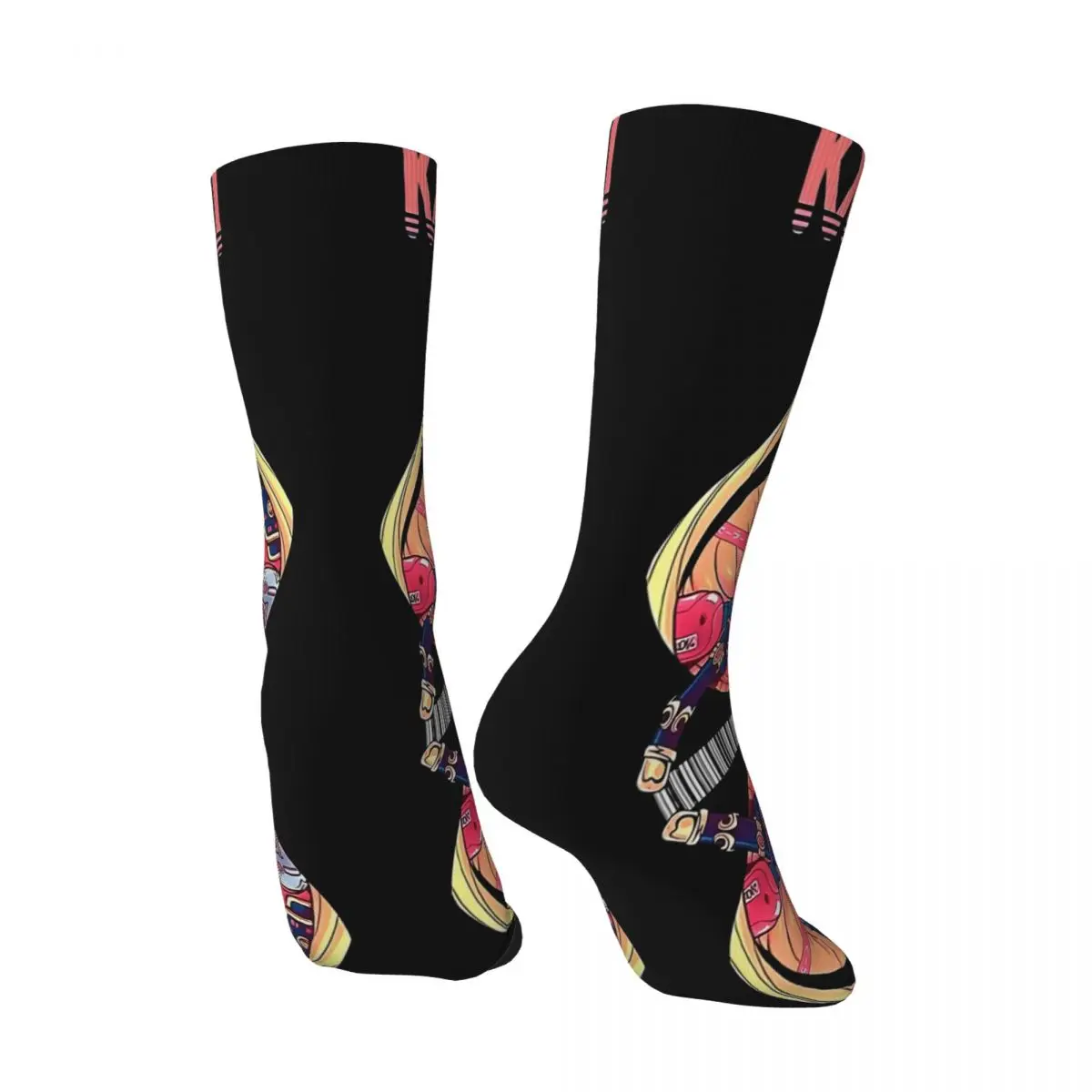 Vintage Comic Men's compression Socks Unisex S-Sailor Moon Street Style Seamless Printed Funny Novelty Happy Crew Sock Boys Gift