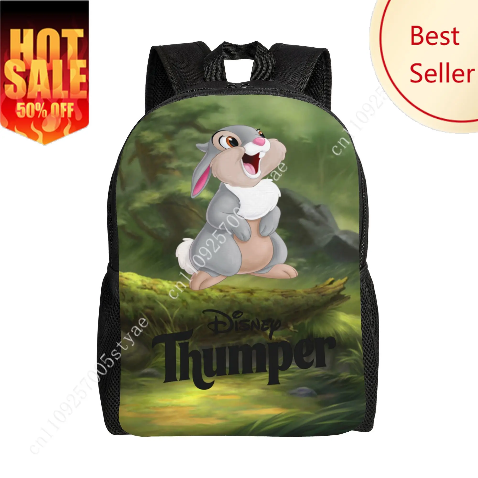 

Thumper Classic Backpack Disney Cartoon Decorate Fabric Bags Design Your Photo Logo Text Party Holiday Custom Gifts