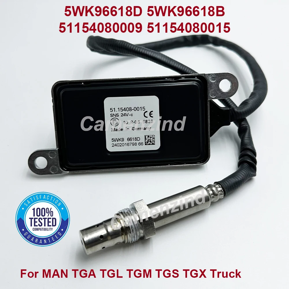 

High Quality Chip NOX Nitrogen Oxygen Sensor 5WK96618D 5WK96618B 51154080009 51154080015 For M-AN TGA TGL TGM TGS TGX Engine 24V
