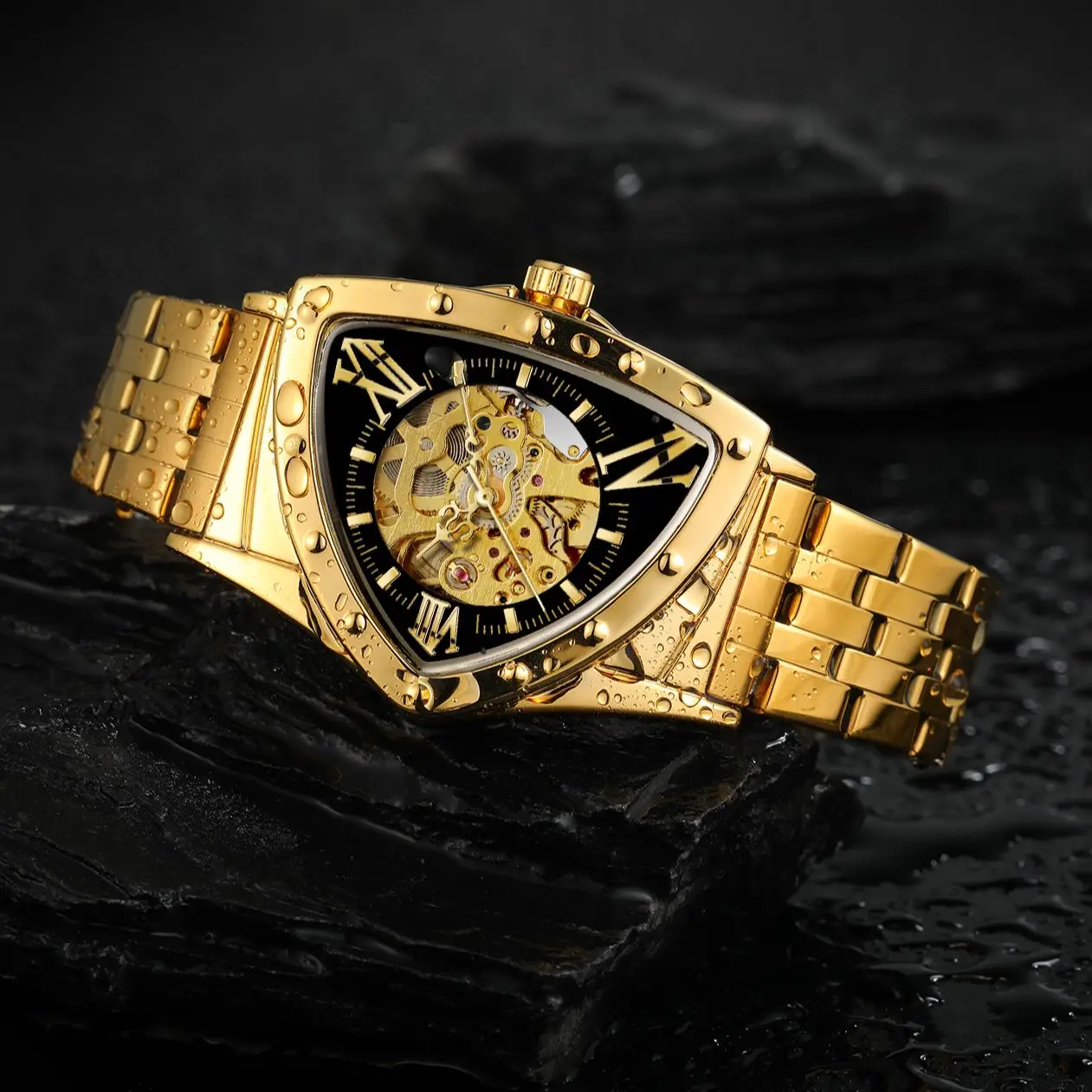 جديد رجالي ساعات قمة الموضة العلامة التجارية الفاخرة الأعمال التلقائي ساعة ميكانيكية الرجال عادية مقاوم للماء ساعة اليد Relogio Masculino