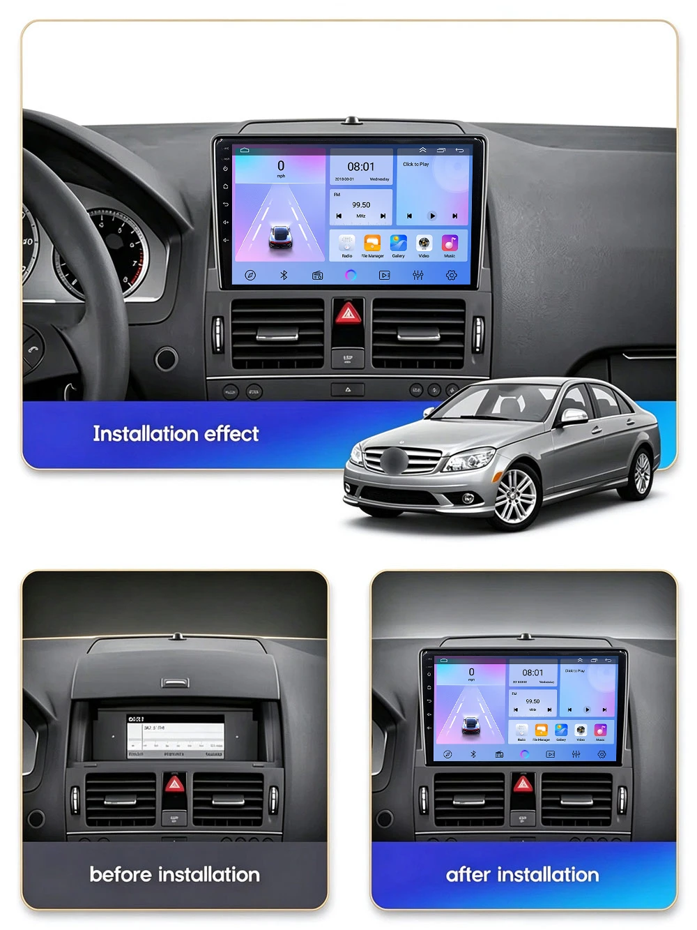 Cortex-A76 Octa-Core Android 16 Car Radio For  Stereo Head Unit Multimedia Player