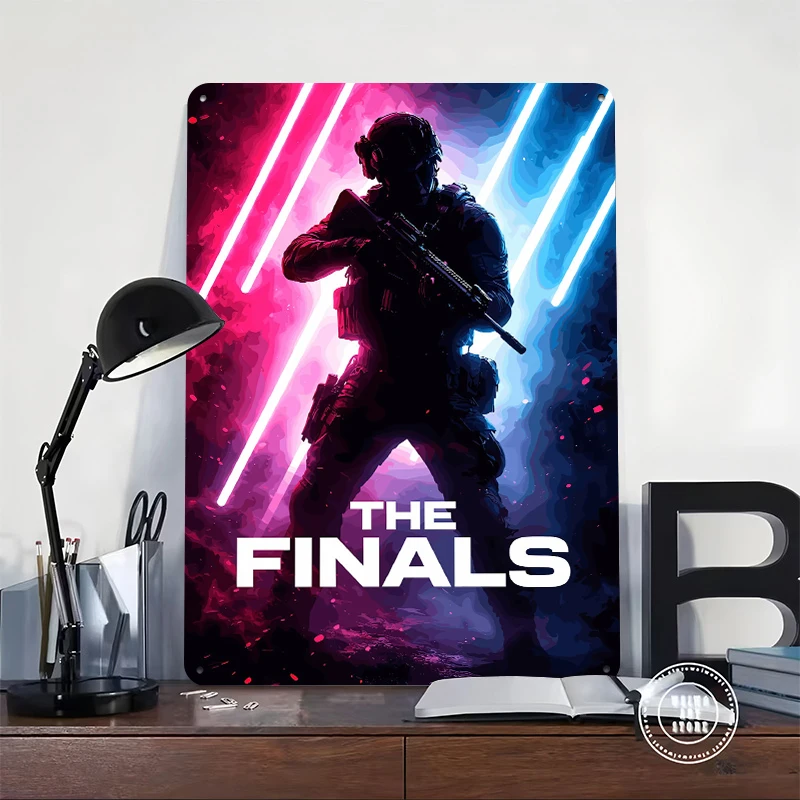 The Finals Game Printed Poster Customized Wall Art Retro Vintage Metal Tin Signs for Living Room Decoration Home Decor Items