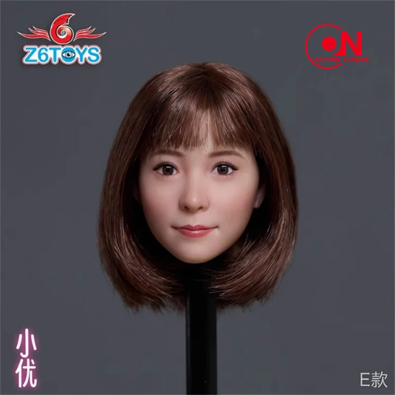 Z6TOYS ZC013 1/6 Island Country Girl Xiaoyou Head Sculpt Movable Eyes Head Carving Fit 12'' Female Soldier Action Figure Body