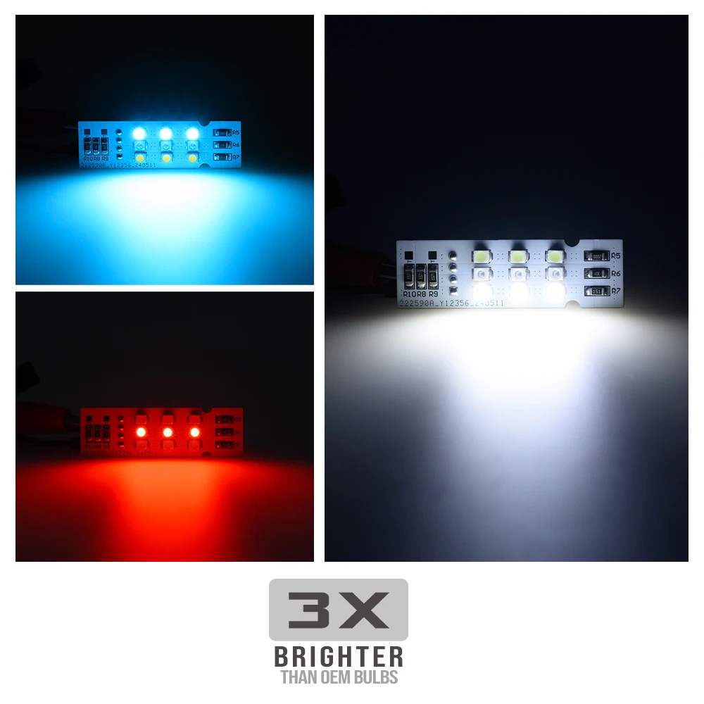 2x 업그레이드된 LED 언더 대시 발밑 주변 조명 2012-2019 BMW 3 시리즈 F30 F31 F34 M3 F80 316i 318i 328i 330i 335i 320i