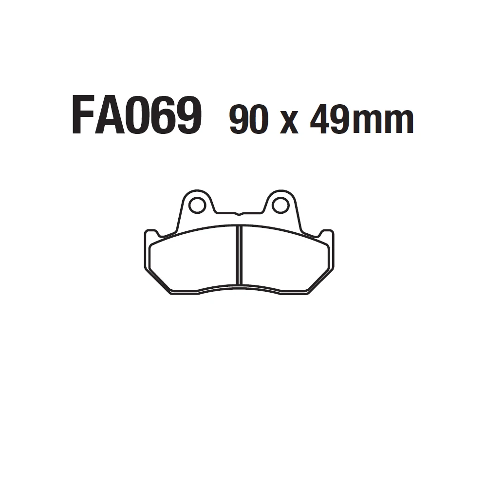 USER-X Universal Motorcycle Disc Brake PadS Brakes block Shoes For FA069 Honda CB CBX GL VF CX 125 250 500 750 900 1000 1100 view 5