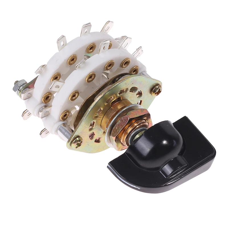 2Pole 6/7/8/9/10 Position 4 Pole 3/5 Position With Channel Rotary Switch Selector With Cap Channel Selector Rotary Switch