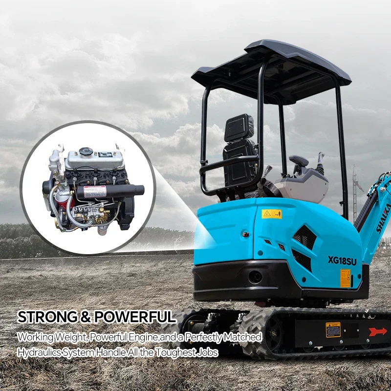 1 طن حفارة صغيرة حفارة مجنزرة مع صفقة مصنع مخصصة تسليم سريع حفارة محرك EPA Euro