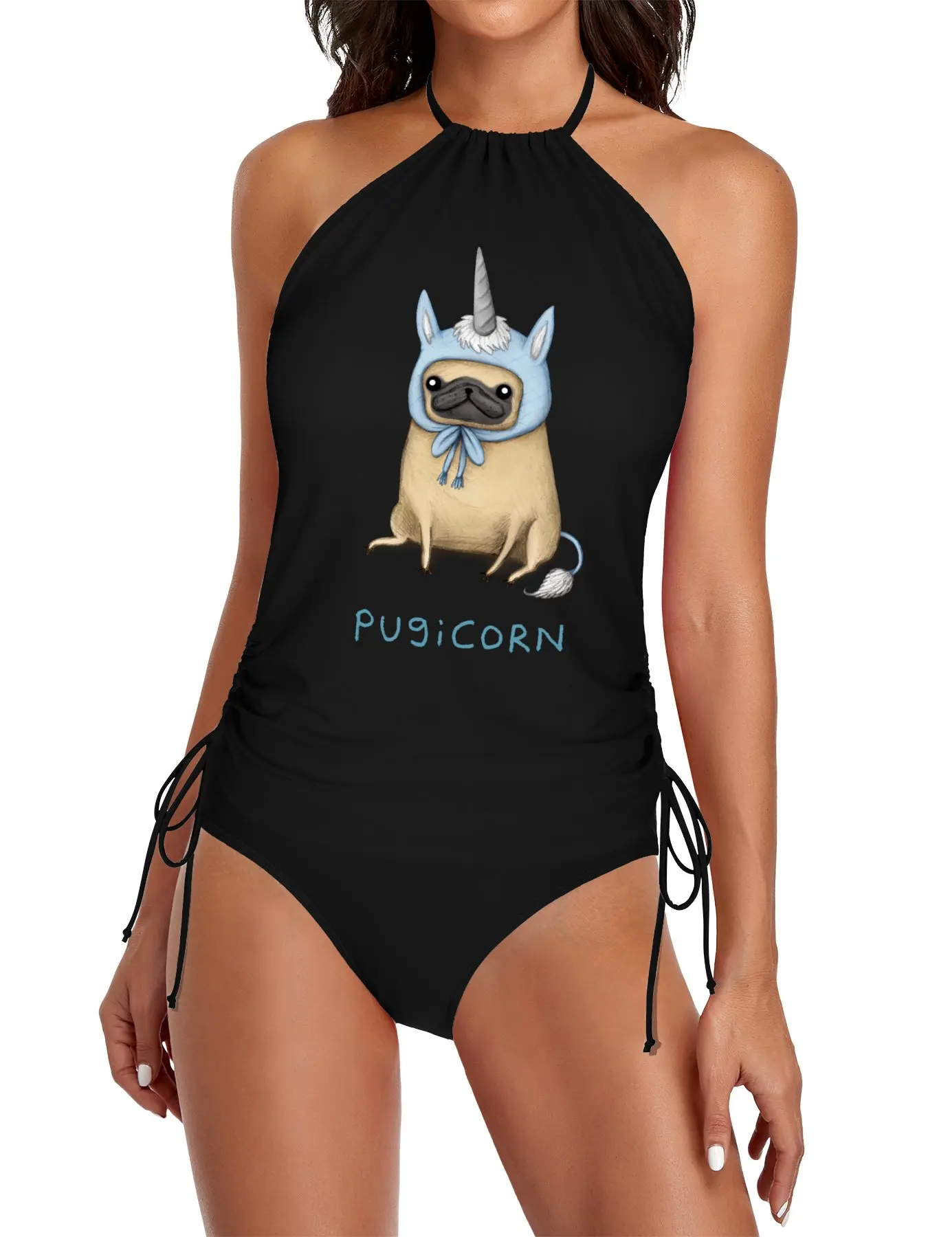 

Pugicorn - Fawn Split Swimsuit Set Woman swimsuit swimsuit 2025 women women's swimsuits women