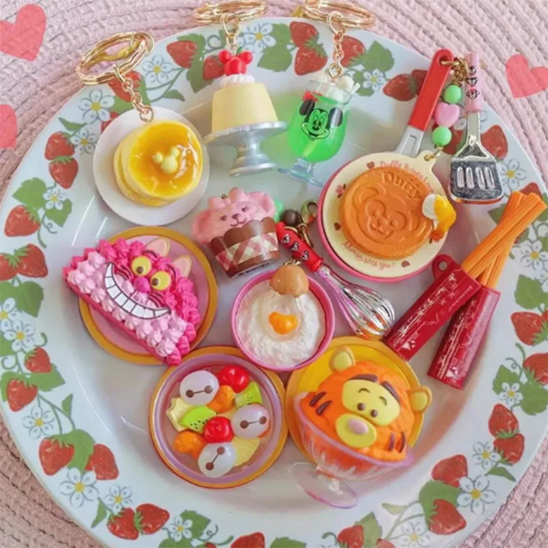 Disney gentil sobremesa série figura de ação brinquedos tigre pato donald baymax cheshire gato anime figuras brinquedos presentes para crianças