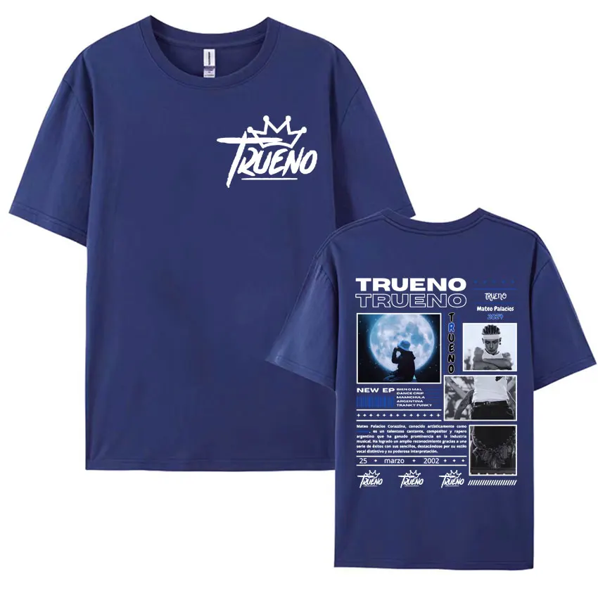 Rapper Trueno Graphic T-shirt Male Hip Hop Fashion T Shirts Men Casual 100% Cotton Oversized Tshirt Unisex High Quality T-shirts