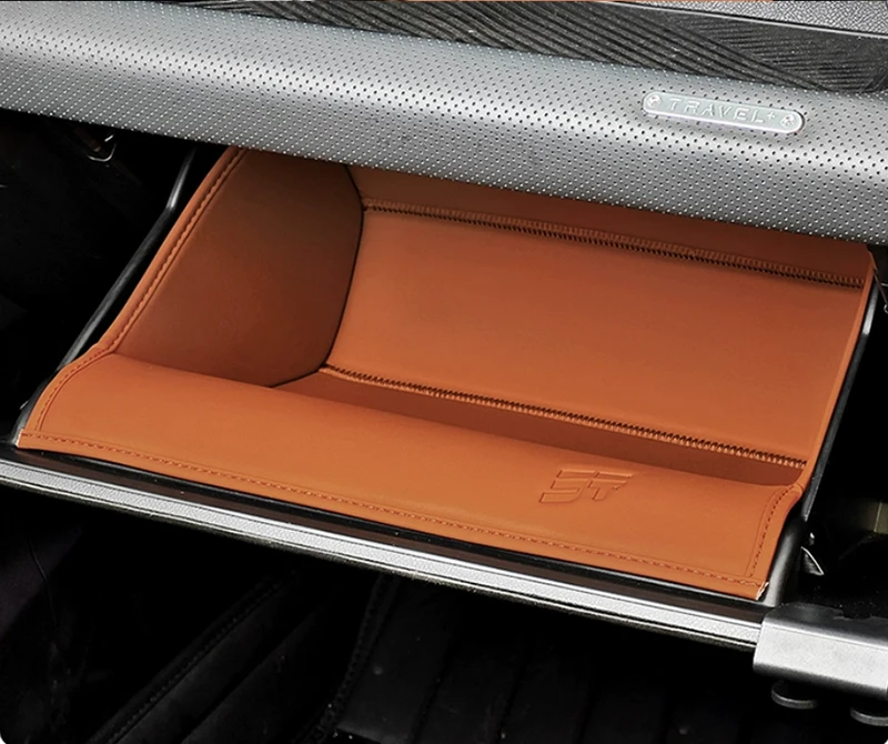 Auto Co-pilot Glove Box Fit for Jetour Shanhai T1 2024 2025 Modified Storage Bag Leather Storage Bag Car Interior Accessories