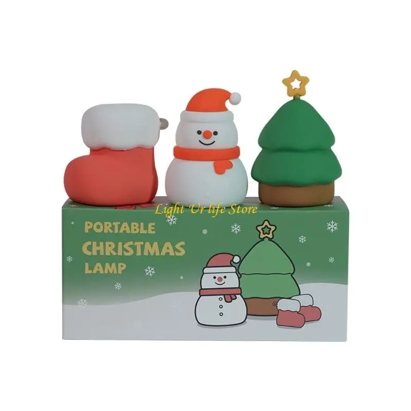 63ha-ホリデーイブライトデコレーションセット-シリコンタッチナイトライト-充電式led環境ライト-7色変化-部屋用