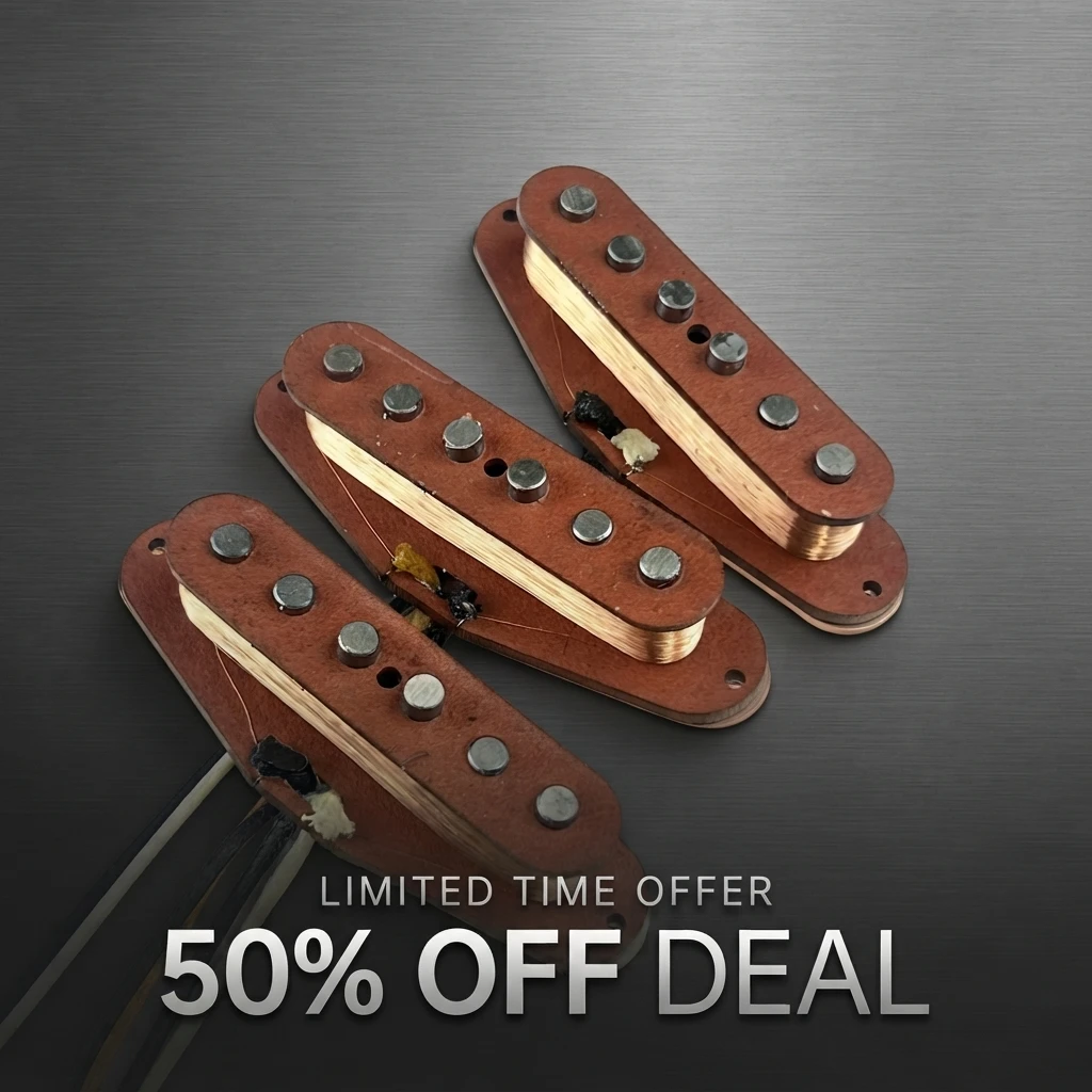 Hot Vintage Texas Single Coil Pickup Set 6 8k Output Strat Guitar Upgrade Alnico V Magnet Chrome Cover Noise Suppression