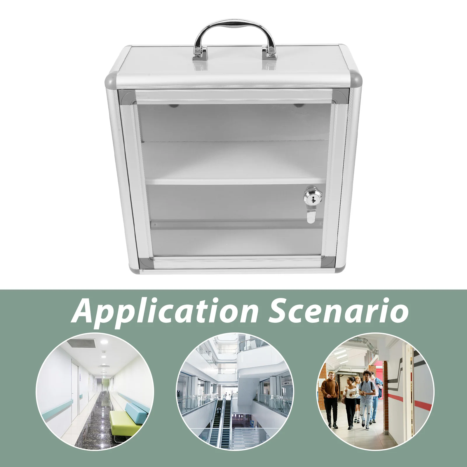 

Настенная коробка для хранения большой емкости, настенный аптечка, контейнер, металлический корпус, домашнее общественное использование