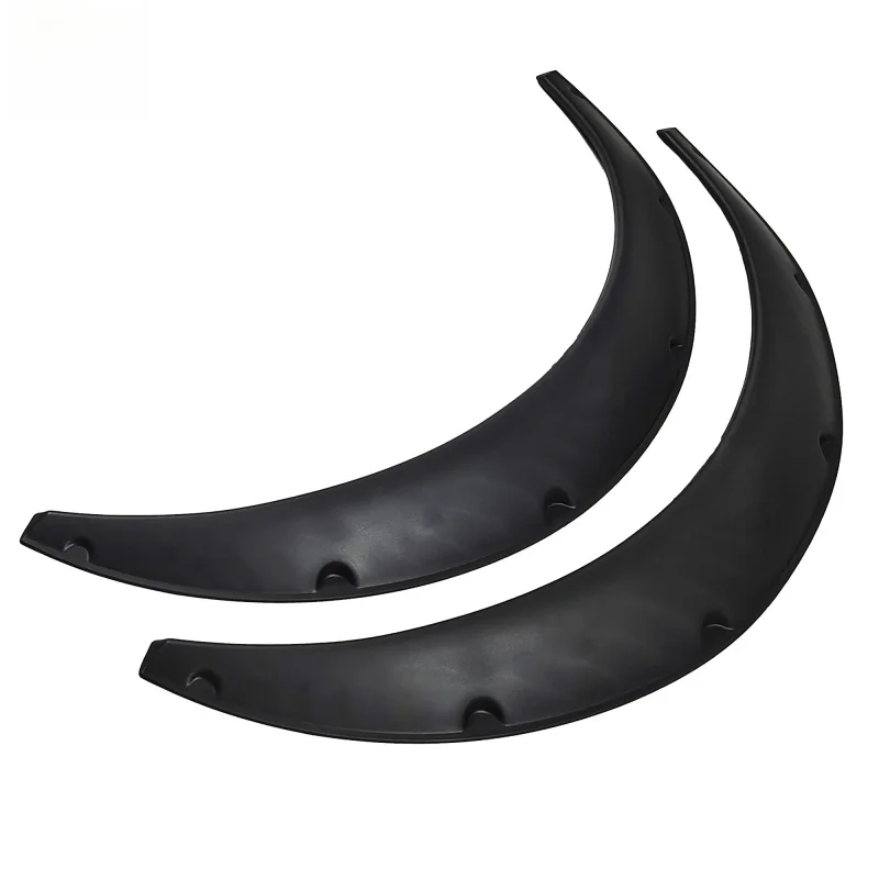 Universal Car Wheel Eyebrow Carbon Fiber Texture Wheel Arch Flares Auto Exterior Accessories