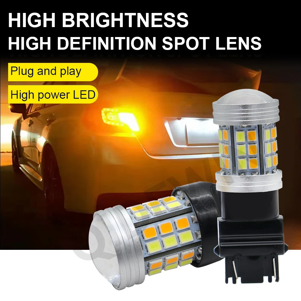 

Switchback LED T20 7443 W21/5W Led Bulb T25 3157 LED Turn Signal Light DRL 1157 BAY15D P21/5W Led Auto Lamp 12V Day Running Ligh