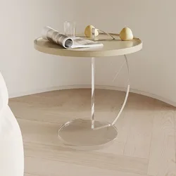 Nordic Modern Sofa Side A Few Acrylic Coffee Table Small Side Table Living Room Bedroom Bay Window Mini End Table