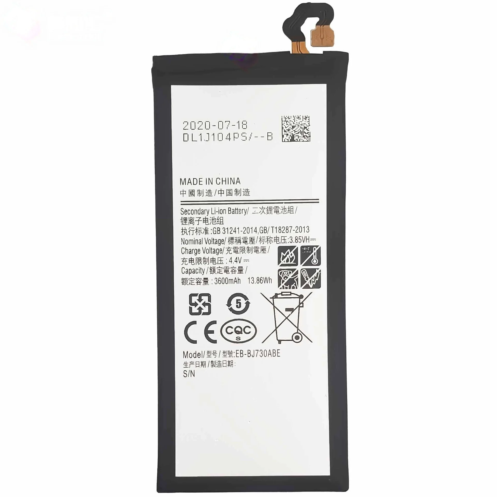 EB-BJ730ABE 3600mAh Battery For Samsung Galaxy J7 pro 2017/J730F/J730GM high quality mobile phone battery compatible view 5