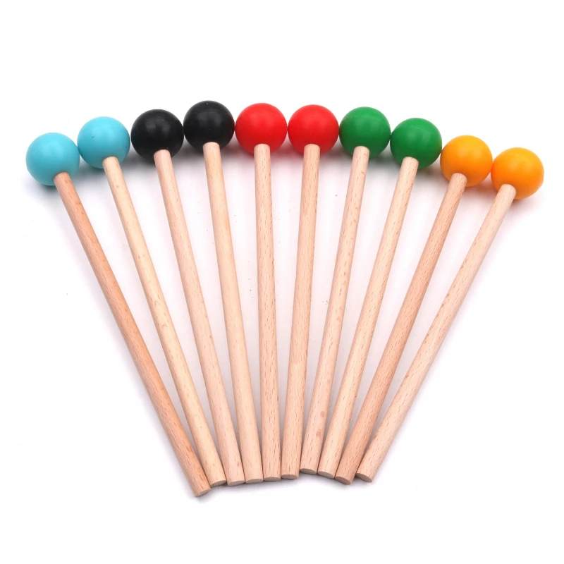 Baquetas de tambor de lengua, mazo profesional para xilófono, Marimba, instrumentos musicales de percusión para niños y adultos, 1 par