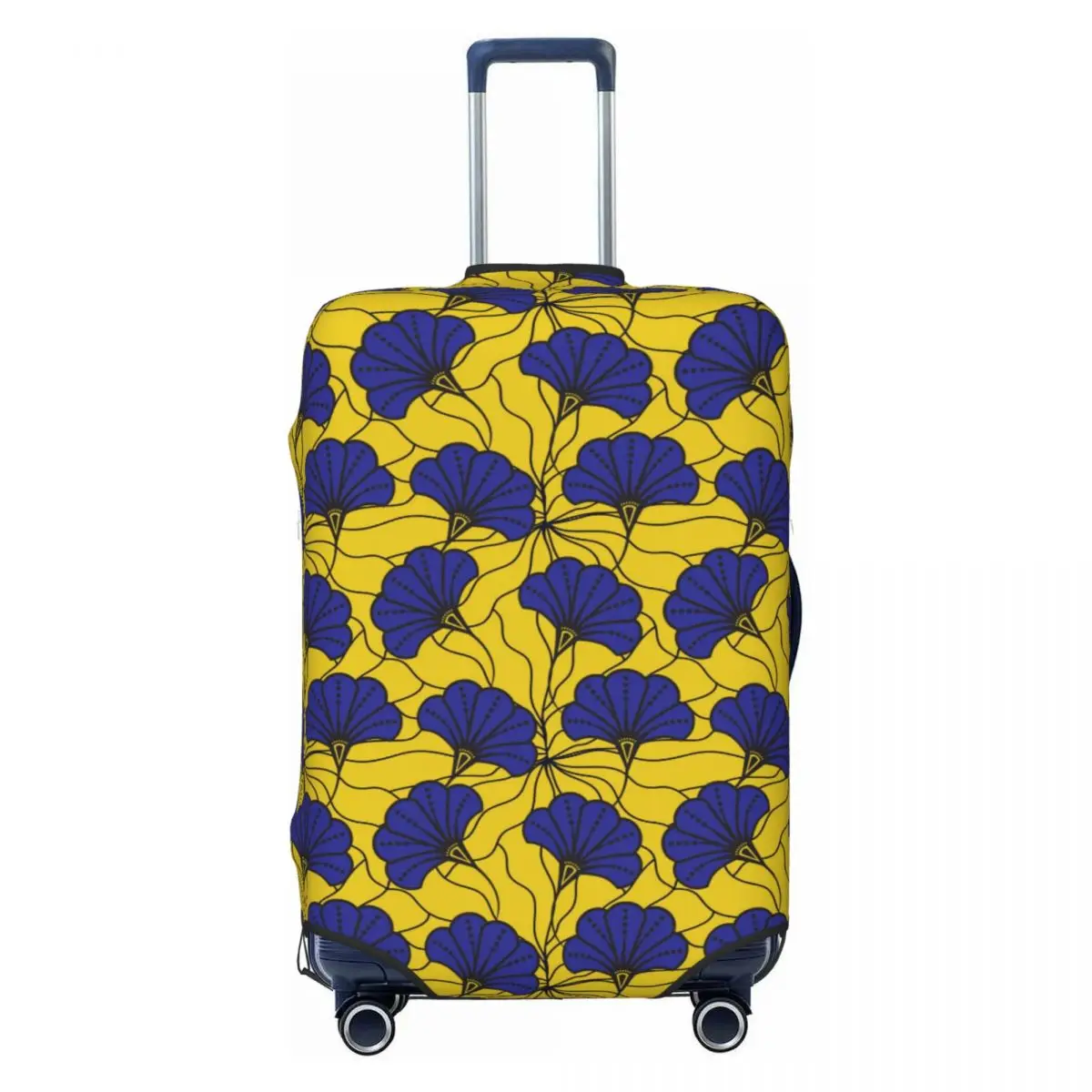 

Custom Botanical Abstract Floral Luggage Cover Fashion African Ankara Style Suitcase Protector Covers Suit For 18-32 inch