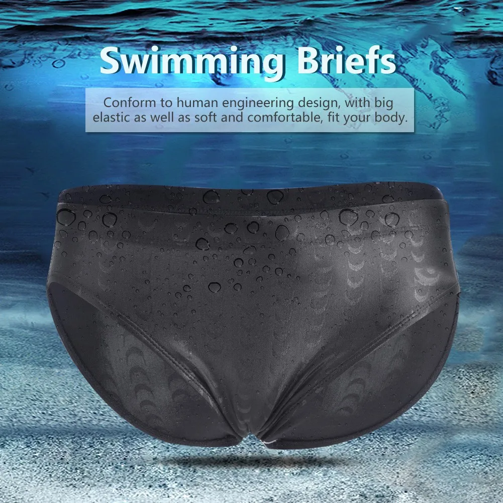 KEEP DIVING Male Men Sexy Waterproof Swimming Competition Wear Trunks Briefs Shorts Pants