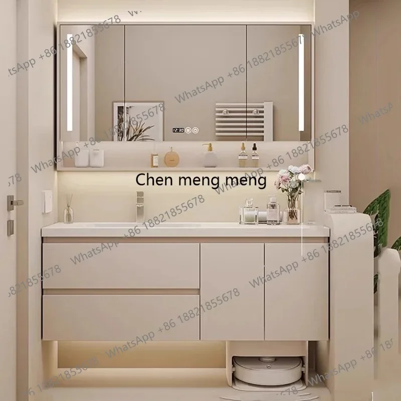 G153 Modern Wooden Bathroom Cabinet Organizer Drawers Storage Shelf Bathroom Cabinet Vanity Luxury Mobile Per Bagno Home Furnitu