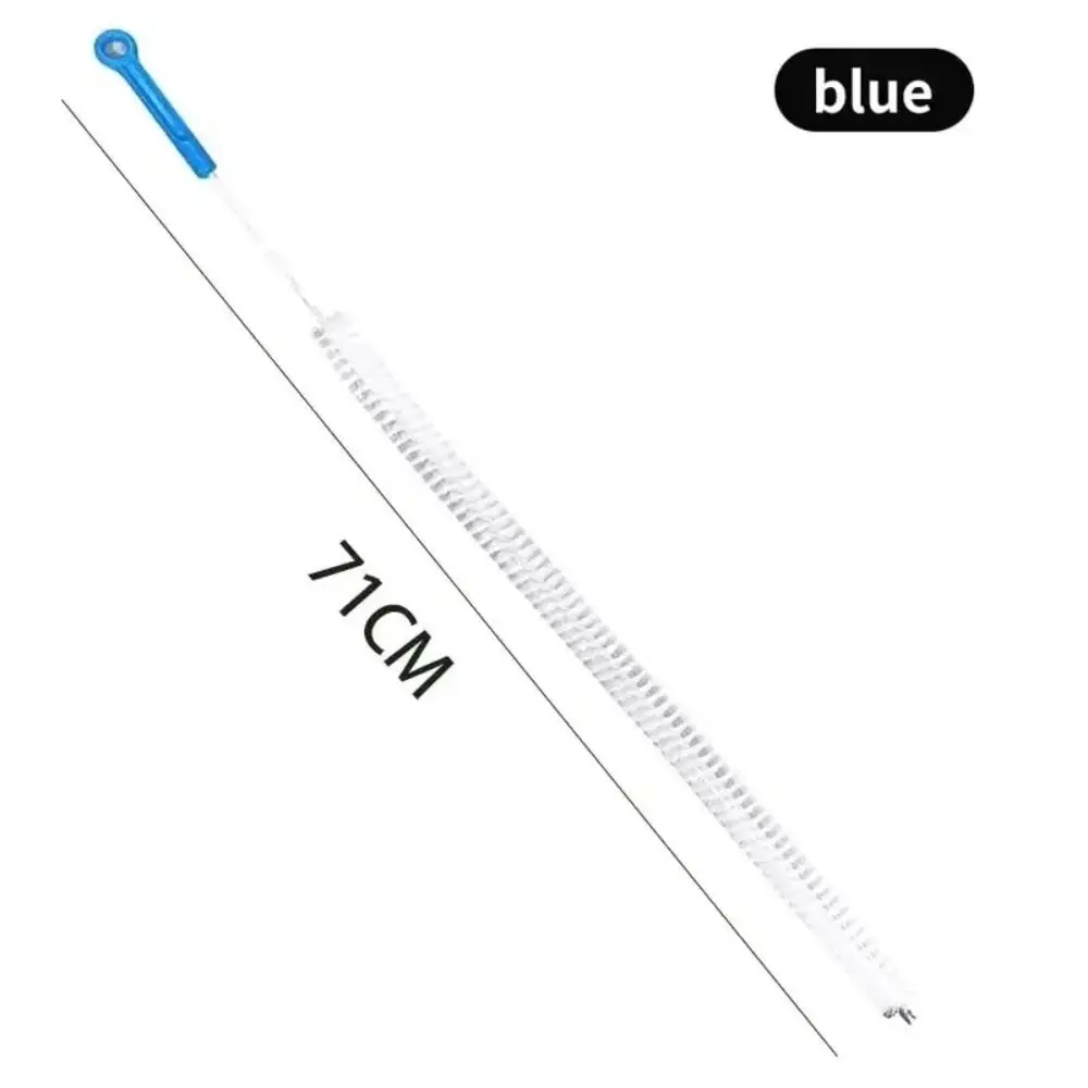 New Nylon Sewer Cleaning Brush Flexible Metal Sewer Pipeline Cleaning Tools Extended Bathroom Floor Drain Cleaning Tool
